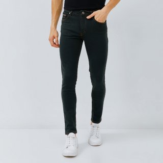 HILLBOSS Celana Jeans Panjang Pria Skinny Fit Stretch Grey Green - SK007
