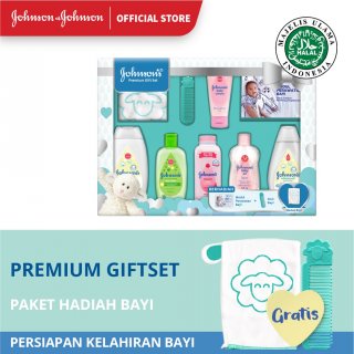 10. JOHNSON'S Premium Baby Gift Set, Kebutuhan Lengkap untuk Perawatan Mandi