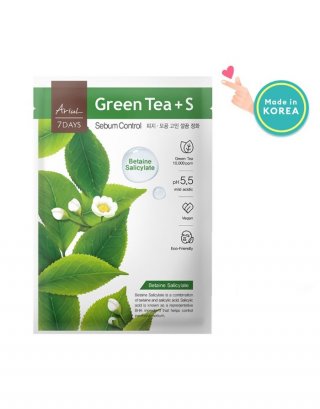 Ariul Face Mask 7 Days Mask Green Tea + S