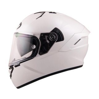 KYT NFR Plain Helm Full Face Pearl White