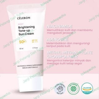 Sunscreen Korea Celebon Rosy Brightening Tone Up SPF50+ PA++++ 50 mL