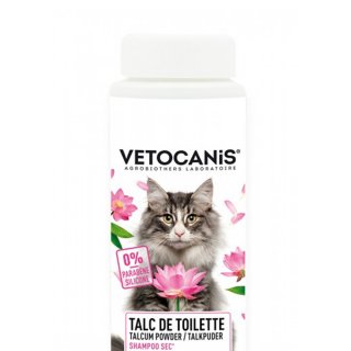 21. Vetocanis Dry Shampoo Kucing Talc Powder