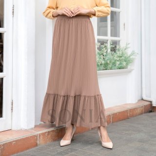 12. Shela Skirt / Rok Panjang Plisket Ruffle by SONIA, Kesannya Anggun dan Elegan
