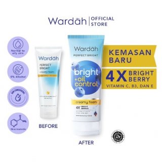 Wardah Perfect Bright Facial Foam Oil Control