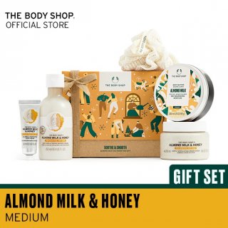 28. The Body Shop Gift Medium Almond Milk & Honey, Paket Lengkap Perawatan Kulit