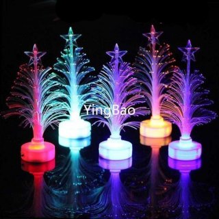 Pohon Natal Serat Optik LED
