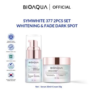 BIOAQUA SymWhite 377 Whitening & Fade Dark Spot Paket Skincare Set 