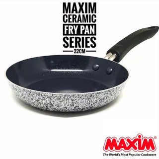 Maxim Neostone Frypan Marble Ceramic Penggorengan Anti Lengket 22 Cm