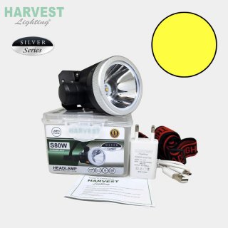 Harvest Lighting Headlamp S80W Senter Kepala LED Silver Series