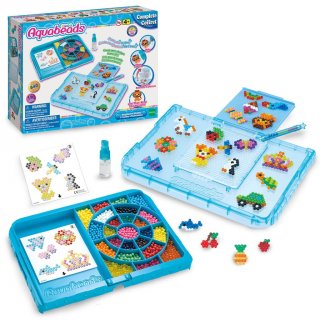 21. Aquabeads Beginners Studio Playset Mainan Anak, Set Kerajinan Manik