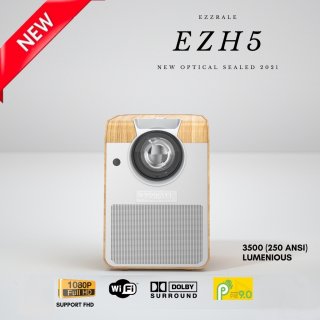 26. EZZRALE EZH5 Mini Proyektor, Alat Pendukung Menonton Film di Rumah