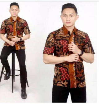 Kemeja Baju Pria Hem Batik Sekar Jagat