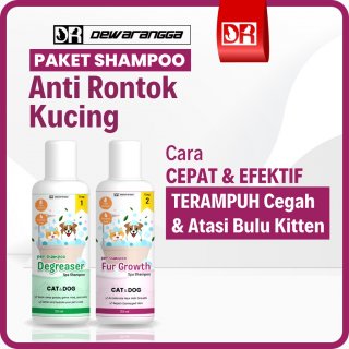 25. Paket Shampo Anti Rontok Kucing dan Anjing Dewarangga - Shampo Pelebat Bulu Kucing