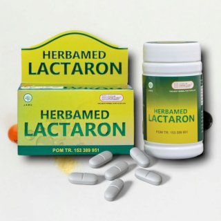 Herbamed Lactaron - Obat Herbal Membantu Melancarkan Air Susu Ibu (ASI) Isi 50 Kapsul