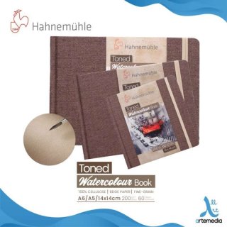 Kertas Cat Air Hahnemuhle Beige Toned Watercolor Paper Sketchbook - A6 LANDSCAPE