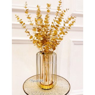16. Glass Vase With Bracket / Hiasan Meja untuk Mempercantik Meja Tamu 