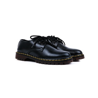 23. Moofeat Alter - Sepatu Kulit Pria Casual Boots Hitam, Sepatu Simpel dan Elegan