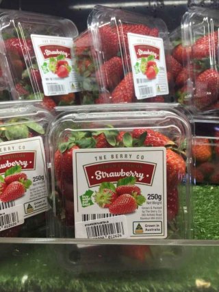 Strawberry australia 250gr pack