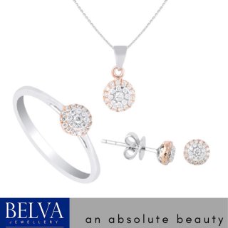 27.1 Set Perhiasan Berlian Bulat - Belva Jewellery - BALRBW02495