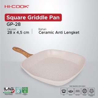 17. HI-Cook Griil Pan / Square Griddle Pan GP-28