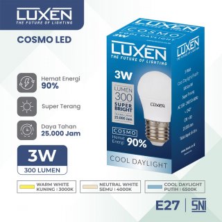 4. Luxen Cosmo LED Bulb 3 Watt