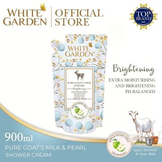 White Garden Whitening Shower Cream Pure Goat's Milk & Pearl 