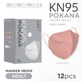 POKANA KN95 6-ply Earloop Medical Face Mask – Box isi 12 pcs Light Series