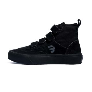 SABA Emo Velcro High All Black - Sepatu Sneakers Casual Pria Wanita