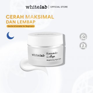 16. Whitelab Brightening Night Cream, Kaya akan Hyaluronate, Niacinamide, dan Collagen