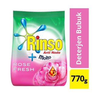 Rinso Deterjen Bubuk Detergent Rose Fresh