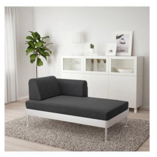 IKEA DELAKTIG Chaise Lounge dengan Sandaran Tangan