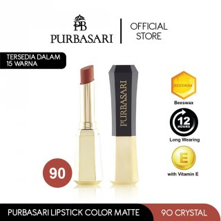 4. Purbasari Lipstick Color Matte, Mengandung Vitamin E dan Castor Oil yang Menyehatkan Bibir