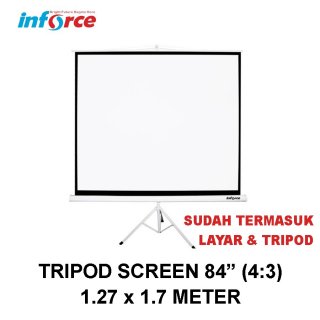 Inforce Tripod Screen Projector 84 4:3 