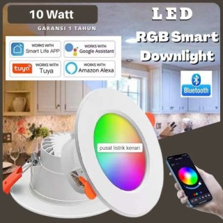 Lampu Smart Downlight Bluetooth Support 10W