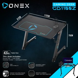 ONEX GD1100Z Gaming Desk Meja 43"