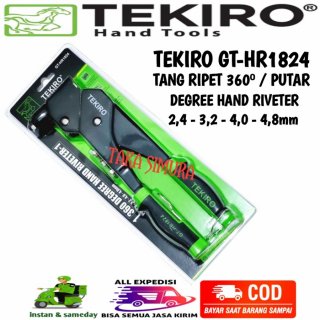 Tekiro Tang Rivet 360 Degree Hand Riveter–1 GT-HR1824. 