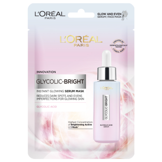 L'oreal Paris Glycolic Bright Instant Glowing Serum Mask