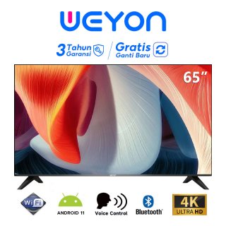 WEYON Smart TV 65 inch TV Android 11.0 Digital TV 4K UHD