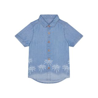 1. Mothercare Palm Tree Denim Shirt, Simple dan Keren