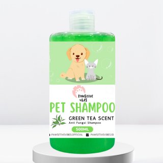 Shampo Kucing Anjing ANTI FUNGAL & FLEAS untuk Jamur, Kutu, Scabies - Anti Jamur-Tea, 100ml