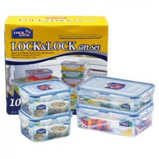 Lock & Lock Plastic Food Container Gift Set