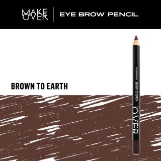 MAKE OVER Eyebrow Pencil - Brown to Earth