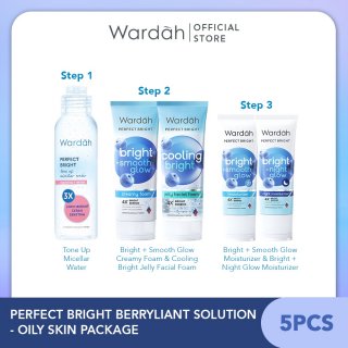 23. Wardah Perfect Bright Berryliant Solution For Normal to Dry Skin, Wajah Cerah Glowing Maksimal