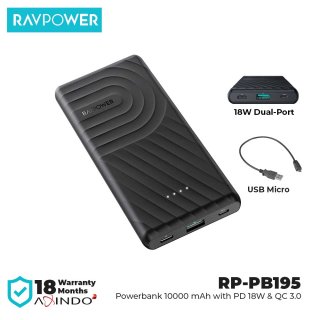 RAVPower Powerbank 10000 mAh 