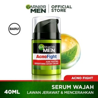 Garnier Men Acno Fight Acne Fighting Whitening Serum Cream - 40ml