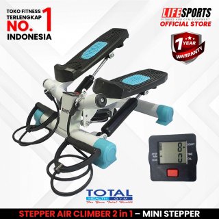 21. TOTAL HEALTH GYM - New Alat Olahraga Fitness Mini Stepper Air Climber 2 in 1 Sport