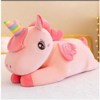 12. Boneka Unicorn Jumbo 70cm Kuda Poni Pink