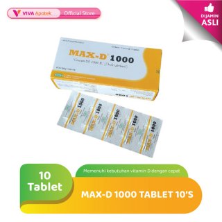 Max-D 1000 untuk Kebutuhan Vitamin D