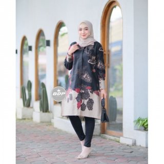 Dianputri - Serut Genes Jelita Tunik Batik Modern Hrb030