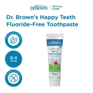 Dr. Brown's Happy Teeth Fluoride-Free Toothpaste / Pasta Gigi Anak / Odol Anak